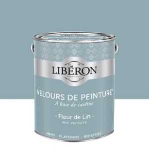 Image de Liberon Peinture fleur de lin mur, boiserie, radiateur velours 2.5 l