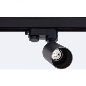 TechBrey Spot pour Rail Triphasé Tika pour Ampoule GU10 Noir 60 mm