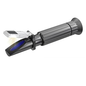 ARKA Réfractomètre - pour Aquariums d'eau de mer: Mesure précise de la salinité/densité, éclairage LED, Compensation de température, Essentiel pour santé Aquatique.