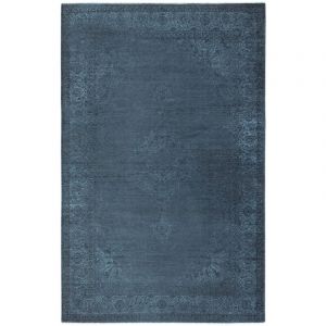 Vintage Tapis Couloir Bleu 155 X 225 cm, Tapis Berere Poils Courts Lavable, Tapis Ethnique