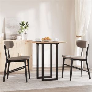 VidaXL Pieds De Table À Manger Cadre En O 80x40x73 Cm Fonte