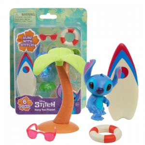 Just Play LILO STITCH PLAYSET HANG TEN STITCH 7 CM