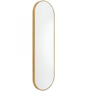 Miroir Doré Ovale 30x100 cm