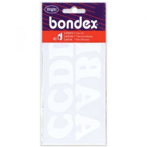 Simplicity Lettres thermocollantes Blanc