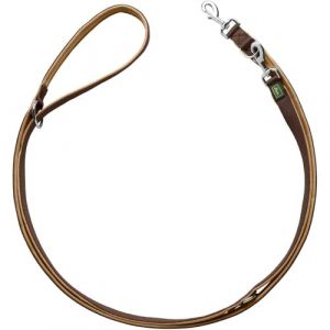 Hunter Laisse d'entraînement en Nylon néoprène 15 x 200 cm Petit modèle Marron/Marron Caramel