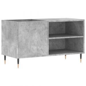 Image de VidaXL Armoire à disques gris béton 85x38x48 cm bois d'ingénierie