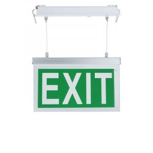 Silamp Éclairage de Secours LED Suspendu à Encastrer 2W 3h Batterie avec Pictogrammes - Blanc Froid 6000K - 8000K