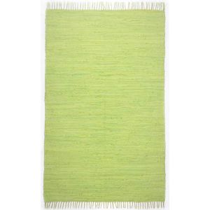 Theko Tapis réversible en coton - tissé à la main Vert 90x160