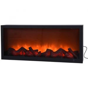 Cheminée led artificielle, décoration de Noël, 57 x 25 cm