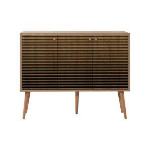 Dmora - Buffet Dpavarin, Buffet du salon, Commode de salon, Garde-manger de cuisine, 120x36h90 cm, Chêne