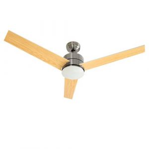 Sogo Ventilateur De Plafond Avec Lumière Led Haute Puissance 85W À Faible Bruit 132Cm