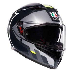 AGV K3 Shade Grey/Yellow Fluo XL Casque
