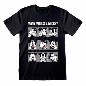 Mickey Mouse Disney Many Moods of Mickey Hommes T-shirt MIC03965TSB