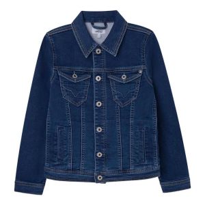 Pepe Jeans Legendary Veste en Jean, Bleu (Denim-JS0), 4 Years Garçon
