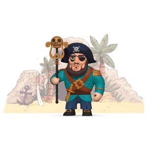 Djeco Figurine arty toys - Les pirates : Ze Piratous
