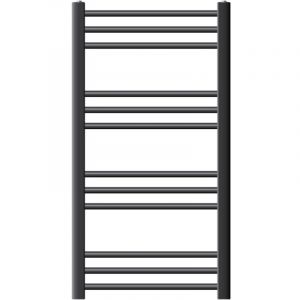 LuxeBath Radiateur de Salle de Bain Sahara 500x800 mm Anthracite Droite Raccord Latéral au