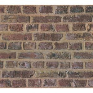 Papier peint aspect pierre carrelage 371611 GU papier peint intissé lisse au used look mat brun rouge beige 5,33 m2 Profhome