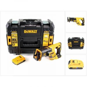 Dewalt DCS 367 NT 18V Brushless Scie sabre sans fil + Coffret de transport TSTAK + 1x Batterie 2,0 Ah - sans Chargeur