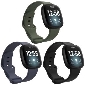 IMoshion Multipack bracelet silicone Fitbit Versa 4 / 3 / Sense (2)