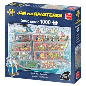Jumbo Jan Van Haasteren - JVH - La Croisière - Cruise Ship - Puzzle Adulte - Carton 100% recyclé - 1000 pièces