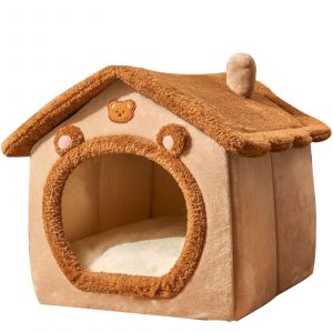 Lit Pour Chat - Non Sp&eacute;cifi&eacute; - Igloo Chaud - 36x34x32 Cm - Pliable - Confortable