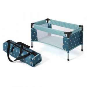 Bayer Chic 2000 Lit de Voyage pour poup&eacute;es de b&eacute;b&eacute; jusqu'&agrave; 48 cm, lit de poup&eacute;e, lit de Voyage pour poup&eacute;e, Meubles de poup&eacute;e, Accessoires de poup&eacute;e, Petites &eacute;toiles, Turquoise