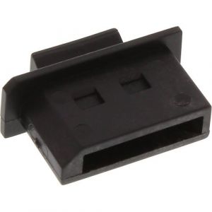 Inline Dust Cover pour DisplayPort socket noir 50 pcs.
