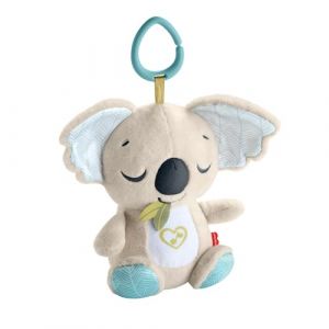 Fisher-Price Doudou Koala à emporter, veilleuse Musicale apaisante en Peluche avec des Sons d’Ambiance ou de la Musique, pour bébés dès la Naissance, JBD65