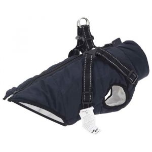 VidaXL Manteau Pour Chien Avec Harnais Rouge Xl Fleece Et Polyester