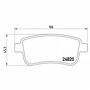 Brembo 4 plaquettes de frein P68041