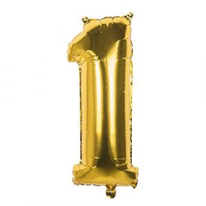 Boland Ballon d'aluminium "1" 66 cm d'or
