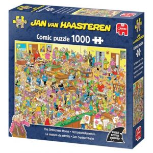 Jumbo Jan Van Haasteren - JVH - La Maison de Retraite - The Retirement Home - Puzzle Adulte - Humoristique - Carton 100% recyclé - 1000 pièces
