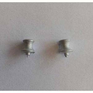 Disarmodel Plot d'amarrage en métal 7mm x2 - Accessoires pour maquettes en bois