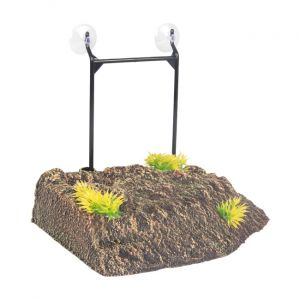 Flamingo Décoration d'angle île pour tortue - 32,5 x 24x 8 cm