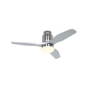 Image de Casafan Ventilateur de Plafond Aerodynamix Eco 112cm Chrome Gris argent -