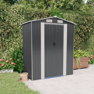 VidaXL Abri de jardin Anthracite 192x108x223 cm Acier galvanisé