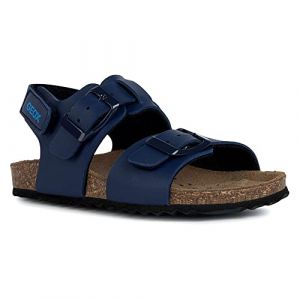 Geox Gar&ccedil;on J Ghita Boy Sandal, Bleu Marine, 32 EU