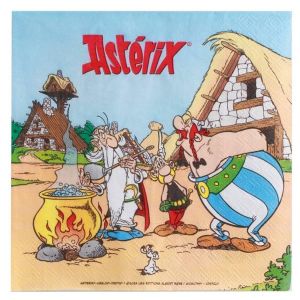 Chaks 20 Serviettes En Papier Astérix 33 X 33 Cm