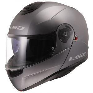 Ls2 Casque Moto Modulable Strobe II Matt Titanium, S