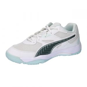 Puma Unisex Kids Solarflash Jr Ii Chaussures d'intérieur White Nitro Blue Shadow Gray, 29 EU