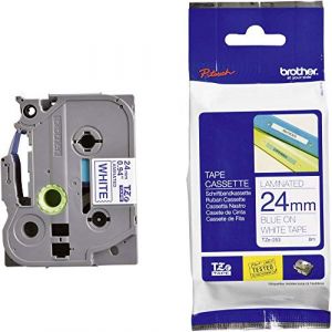 Brother TZe-253 - Bleu sur blanc - Rouleau (2,4 cm x 8 m) 1 cassette(s) ruban laminé - pour PT-D600, P750, P950; P-Touch PT-D800, E550, P900, P950; P-Touch Cube Pro PT-P910