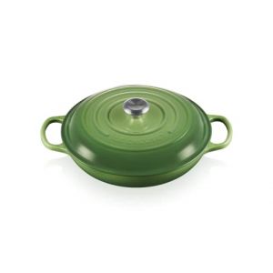 Le Creuset Faitout Signature Signature en Fonte Émaillée, Rond, 30cm, 3,2 L, 5,555 kg, Bamboo, 21180304082430
