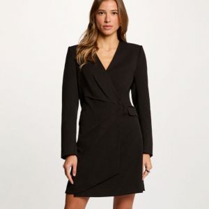 Morgan Robe blazer col v noir femme - Taille 36
