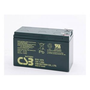 CSB battery Batterie au plomb 12 V 7.2 Ah EVX 1272 plomb (AGM) (l x h x p) 151 x 99 x 65 mm connecteur plat 6,35 mm résistant aux cycles de charge, sans