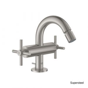 Grohe Atrio Mélangeur monotrou Bidet Taille M, Supersteel (24027DC3)