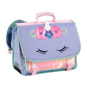Viquel Cartable scolaire Licorne 38cm - Dos moussé et renforcé - Violet - Enfant Fille
