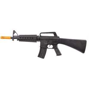 Ruedelafete Mitraillette d'assaut AK-47/M16 noire en plastique