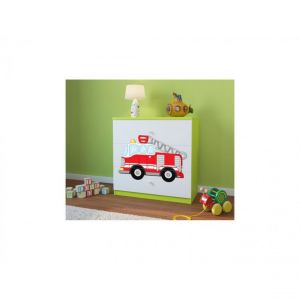 Image de Inconnu Commode babydreams verte Pompiers