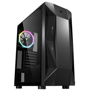 Image de Itek Boîtier Moyen Tour ATX Rock Evo RGB avec Panneau Vitré, Noir