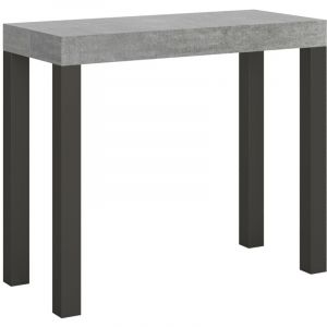 Console extensible 90x40/300 cm Everyday Cement structure Anthracite